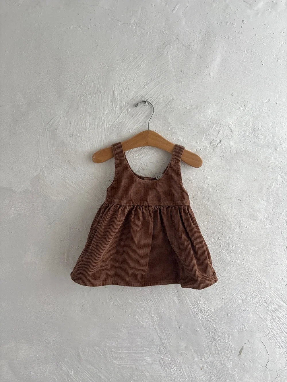 Carters 100% cotton corduroy style brown dress